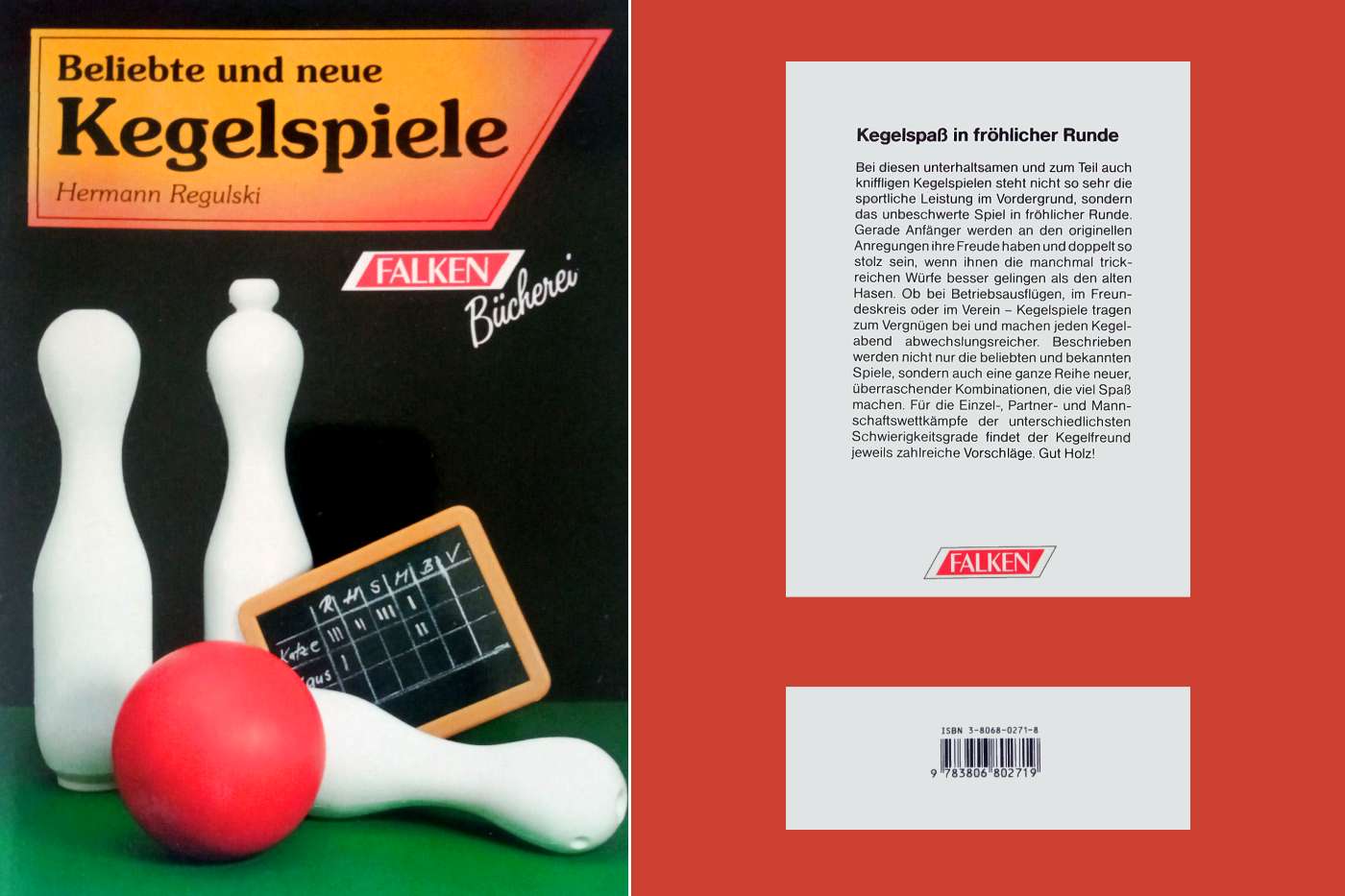 Sachbuch Hundert beliebte neue Kegelspiele (Falken Bücherei Verlag)
