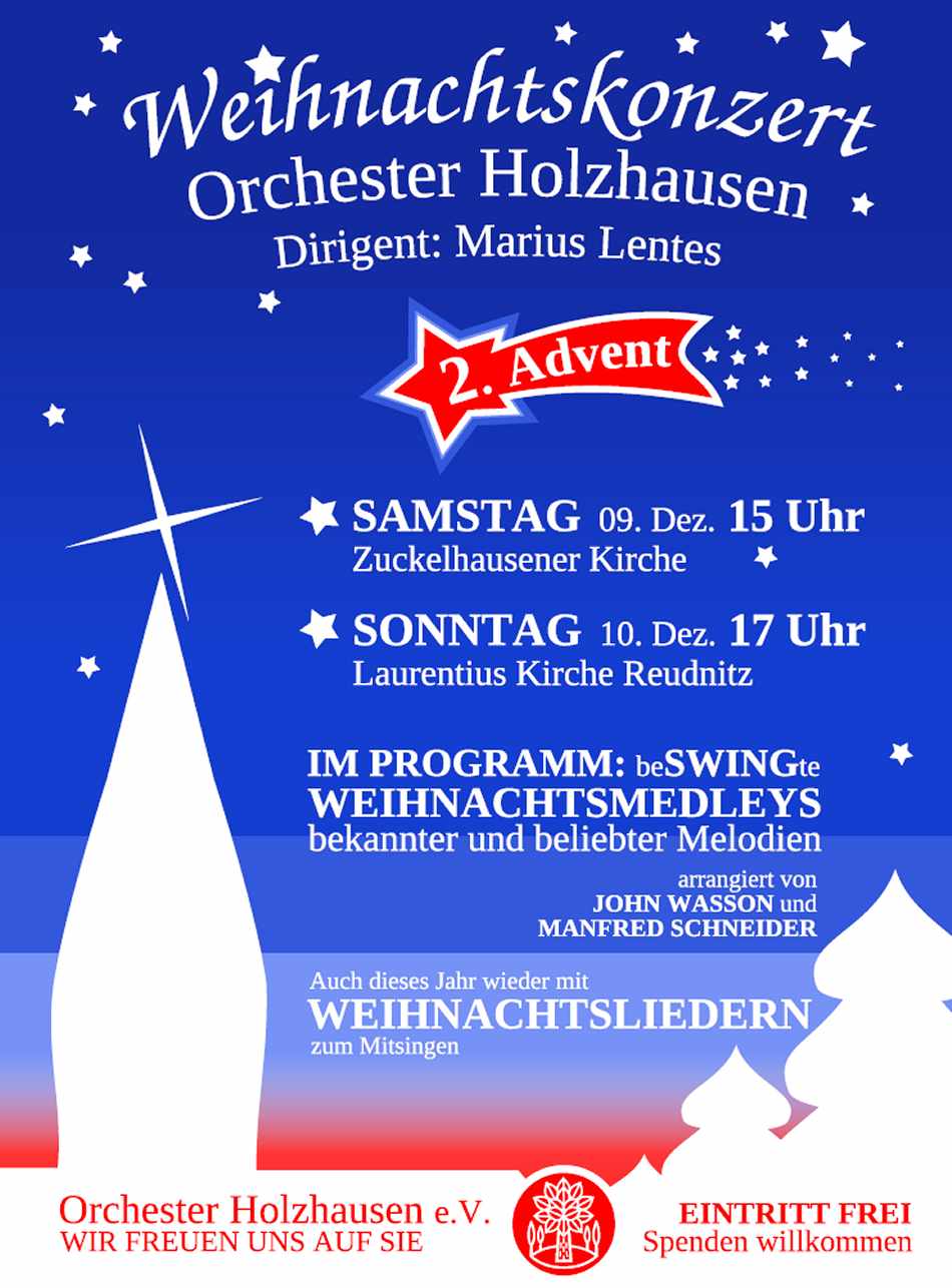 Weihnachtskonzerte Orchester Holzhausen
