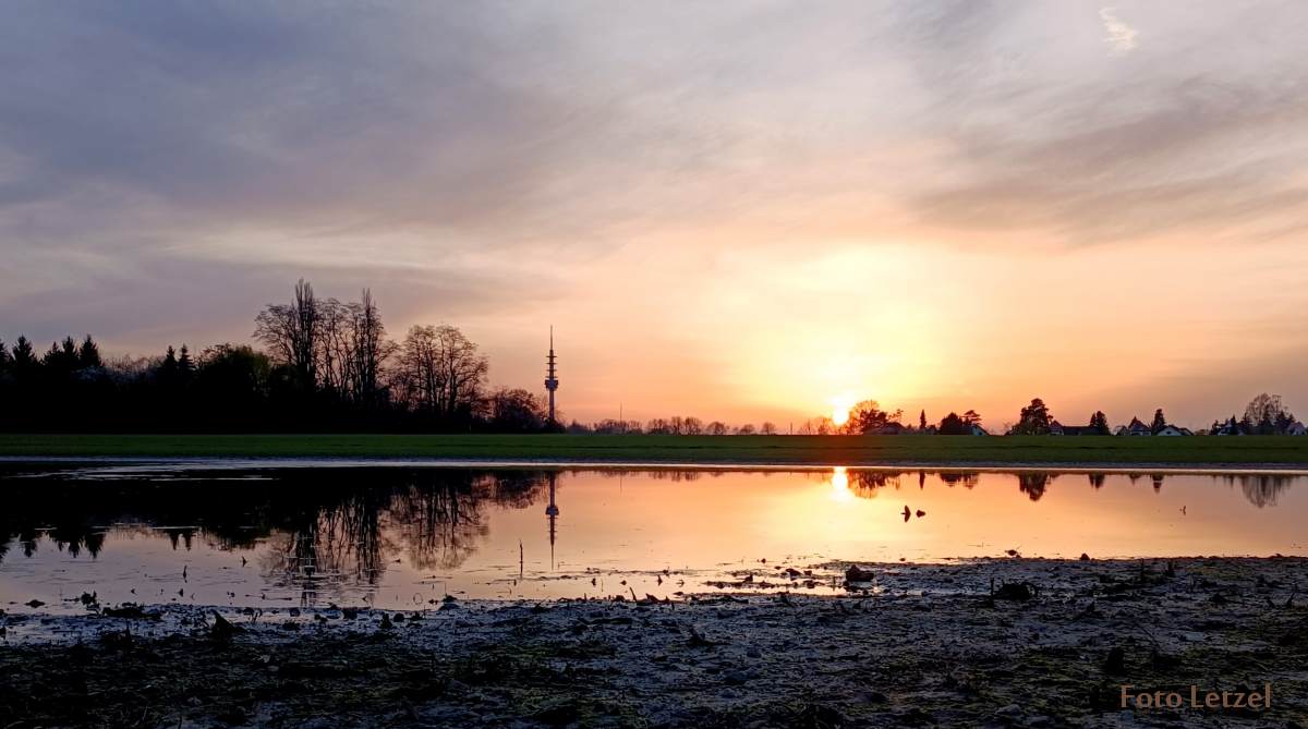 Sonnenuntergang in Leipzig Holzhausen