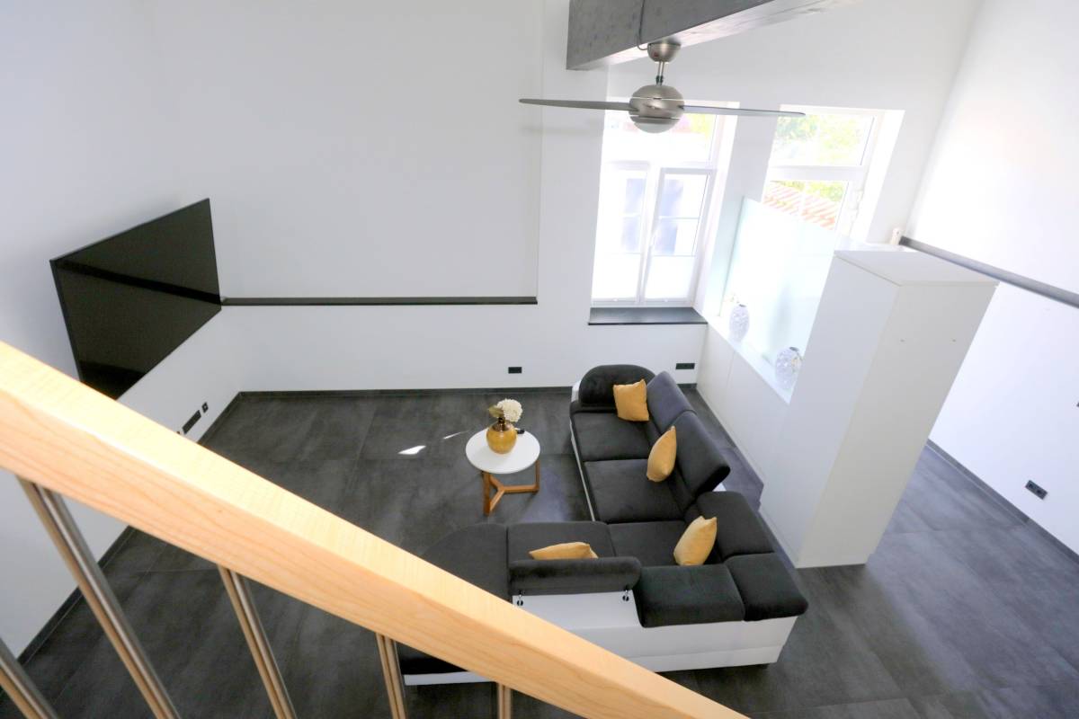 Exklusive Mietwohnung Leipzig Holzhausen - Wohnzimmer - Blick von Oben