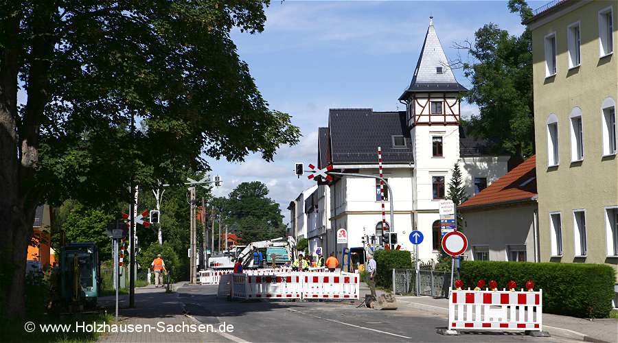 Straensperrung in Holzhausen 