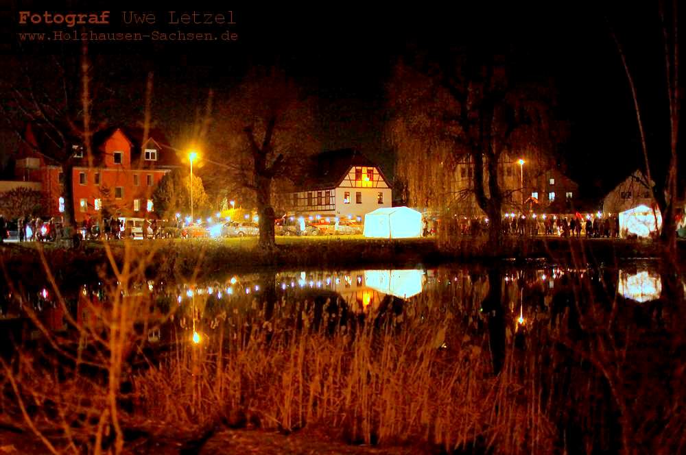 Weihnachsmarkt am Zuckelhuser Teich in Leipzig Holzhausen